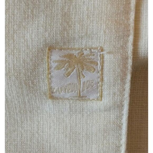 Calypso Joe Palm Tree Hawaiian Button Down Shirt. XL. Cream - Picture 3 of 8